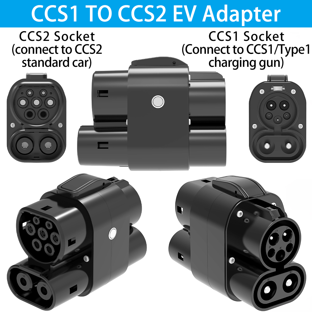 CCS1 to CCS2 EV Adapter AC+DC  - Ccs2 To Ccs1 Fast Charge Adapter 250Kw recension och pris
