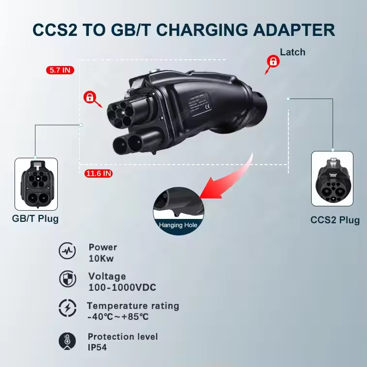 Dc Ccs2 to Gbt Adapter Combo 2 - Gb/T To Ccs2 200A Fast Charging Adapter recension och pris